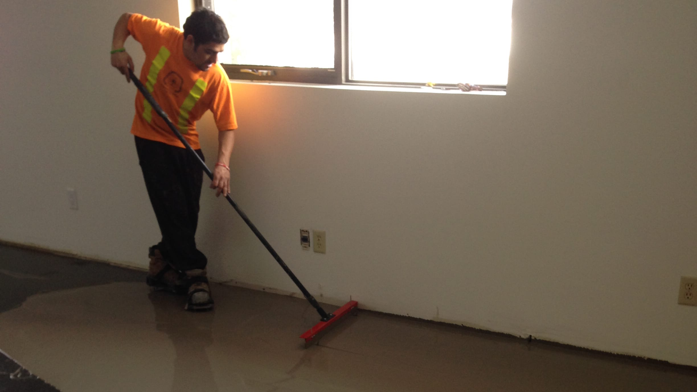 Anacaster Seniors Achievement Centre: VCT Flooring Installation